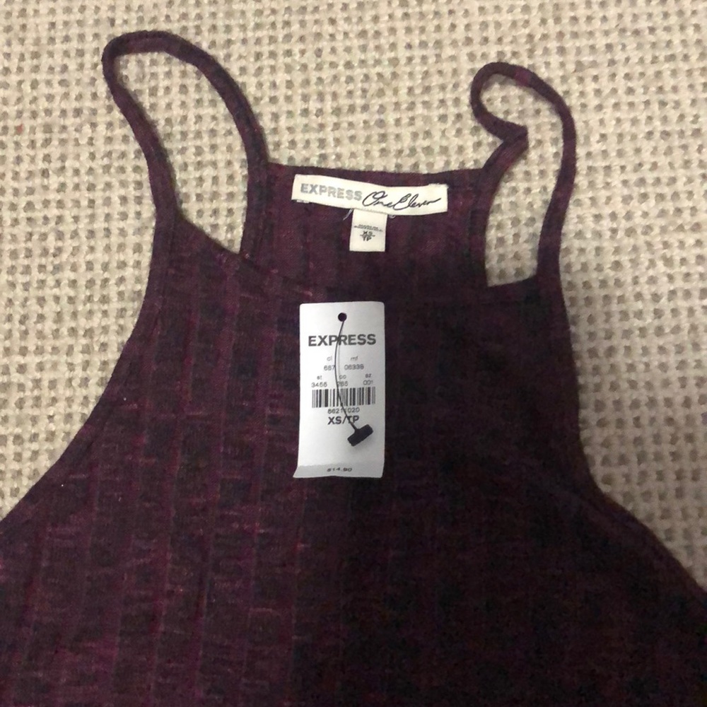 Maroon EXPRESS crop top
